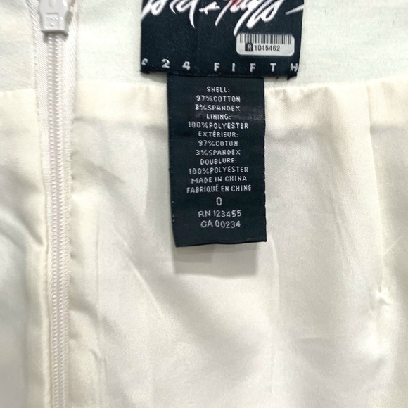 Lord & Taylor Blue and Gold Mini Pencil Skirt Resort Wear - Picture 6 of 7